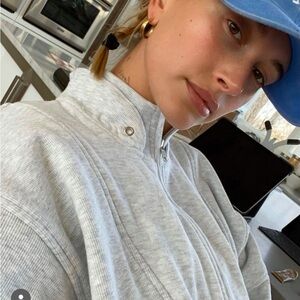 Joah Brown Retro Half Zip S/M (Pearl Grey)